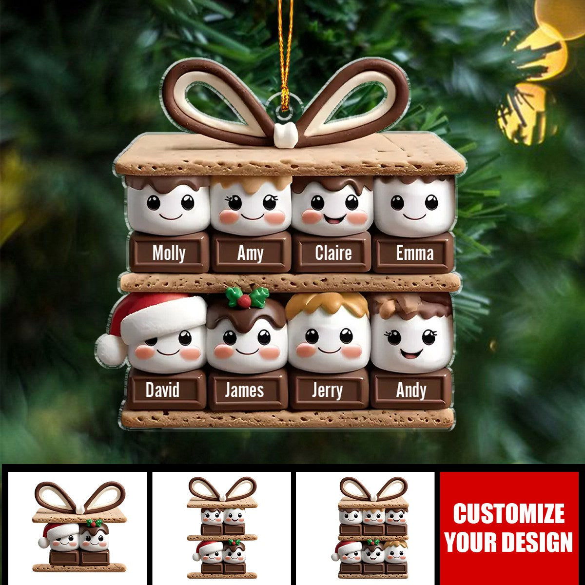 Christmas Is Best With Those You Love - Family Personalized Custom Ornament