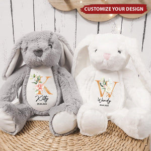 Personalised Plush Soft Toy, Your Name Teddy, Cuddly Toy, Girls and Boys Teddy Baby Shower Gift