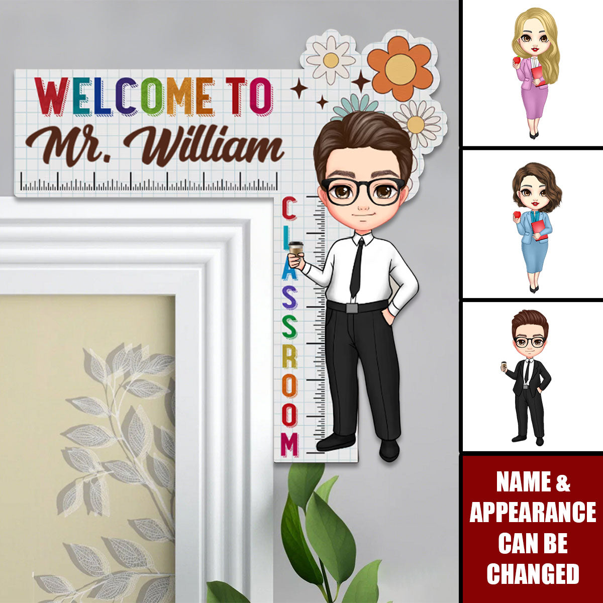 Welcome To My Class Teacher Gift Back To School - Personalized Door Corner Wood Sign