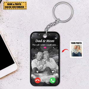 The Call I Wish I Could Take Memorial Sympathy Gift Remembrance Keepsake Photo Personalized Acrylic Keychain