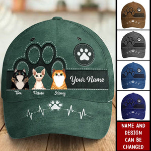 Keep Calm And Love Dogs - Dog & Cat Personalized Custom Hat, All Over Print Classic Cap - Gift For Pet Owners, Pet Lovers