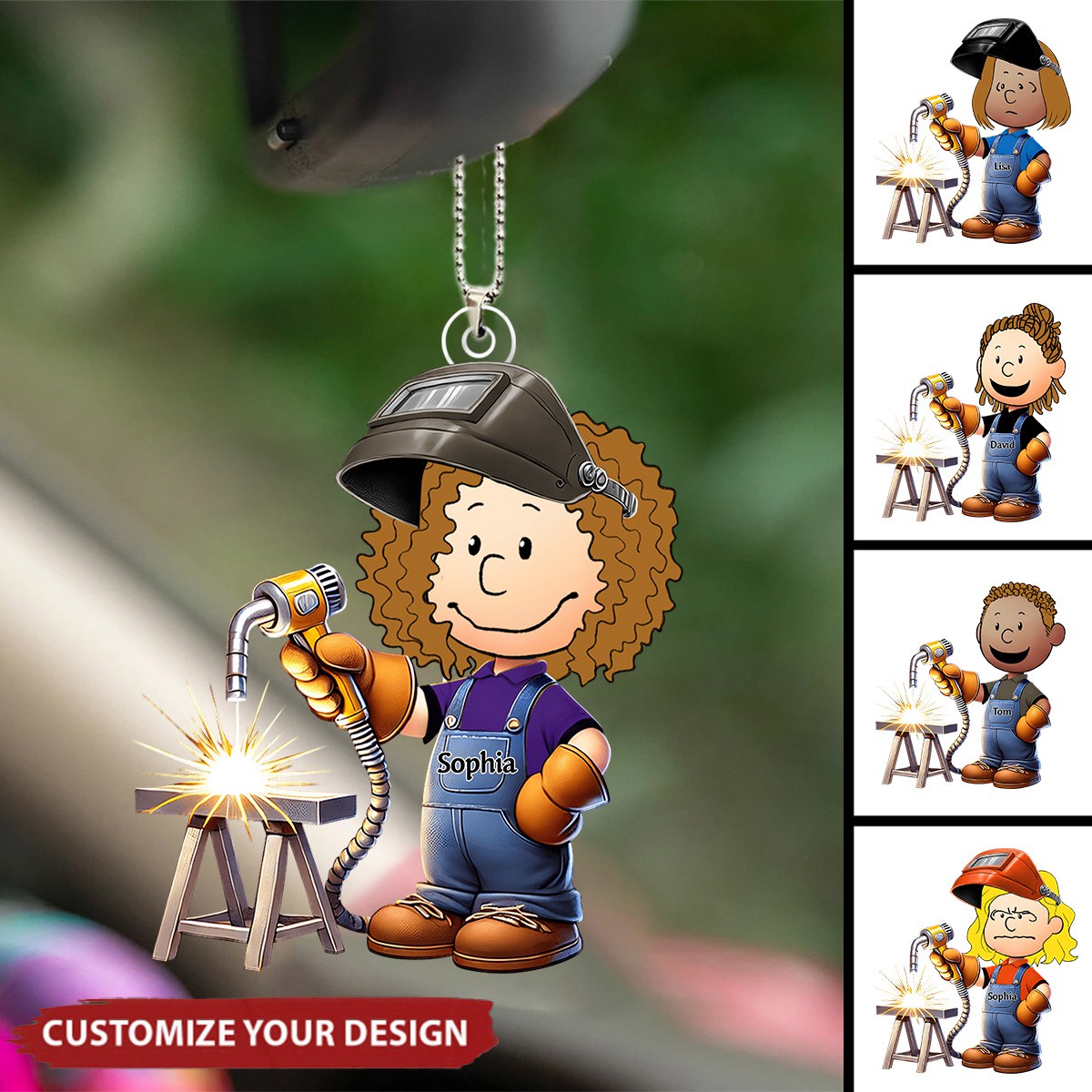 Personalized Gifts For Welder Ornament