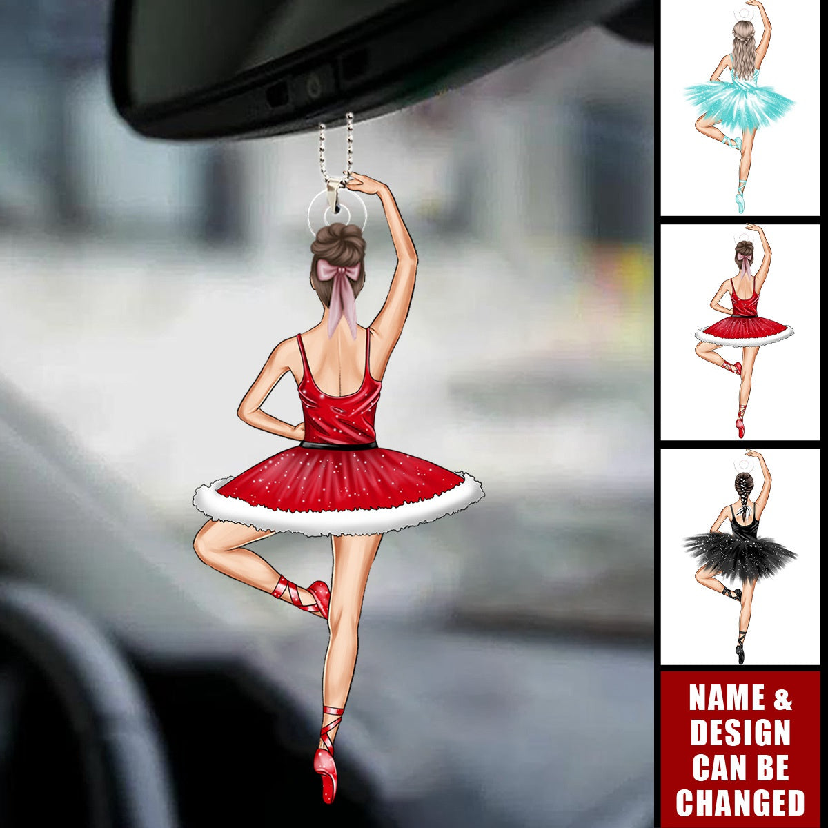 Personalized Gifts For Ballet Dancer Car Ornament