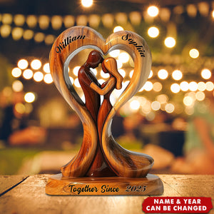 You And Me We Got This - Personalized Couple Custom Shaped Acrylic Plaque