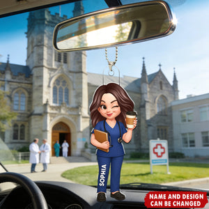 New Nurse - Personalized Car Hanger, RN Gift, BSN Gift, Nursing Graduation Gift