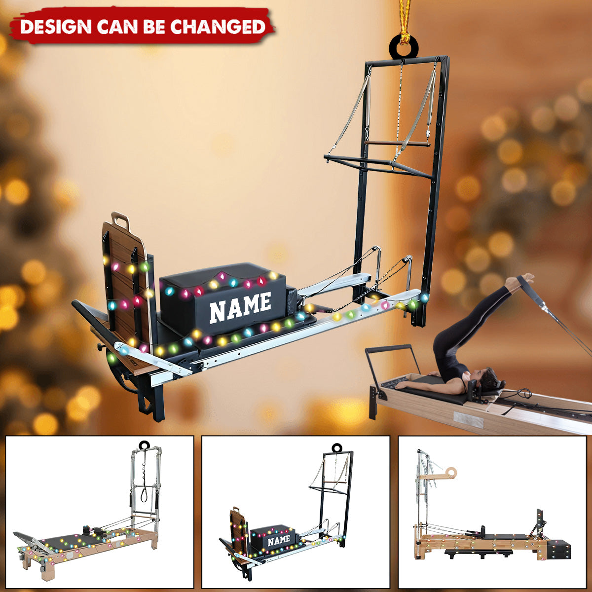 Pilates Equipment Hanging Ornament, Pilates Flat Ornament, Pilates Studio Decor