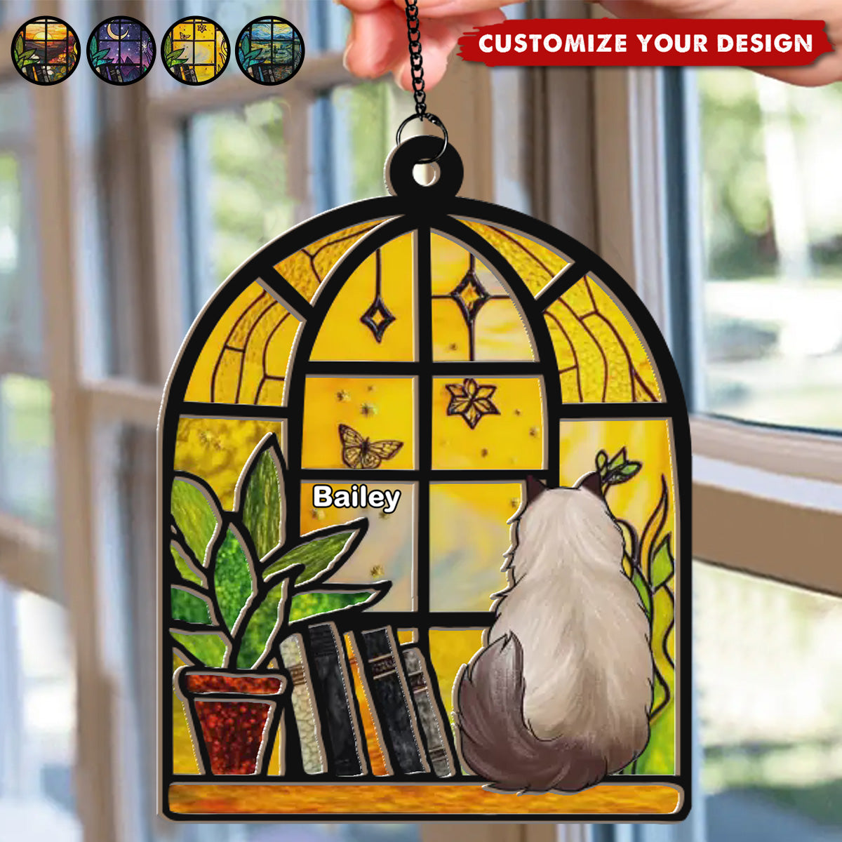 Every Cat Is My Best Friend - Personalized Window Hanging Suncatcher Ornament