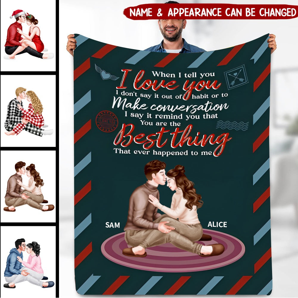 The Couple, You Are The Best Thing, Personalized Blanket, Gift For Couple