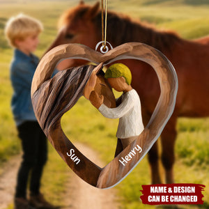 Equestrian Bond - Personalized 1-Layer Acrylic Ornament