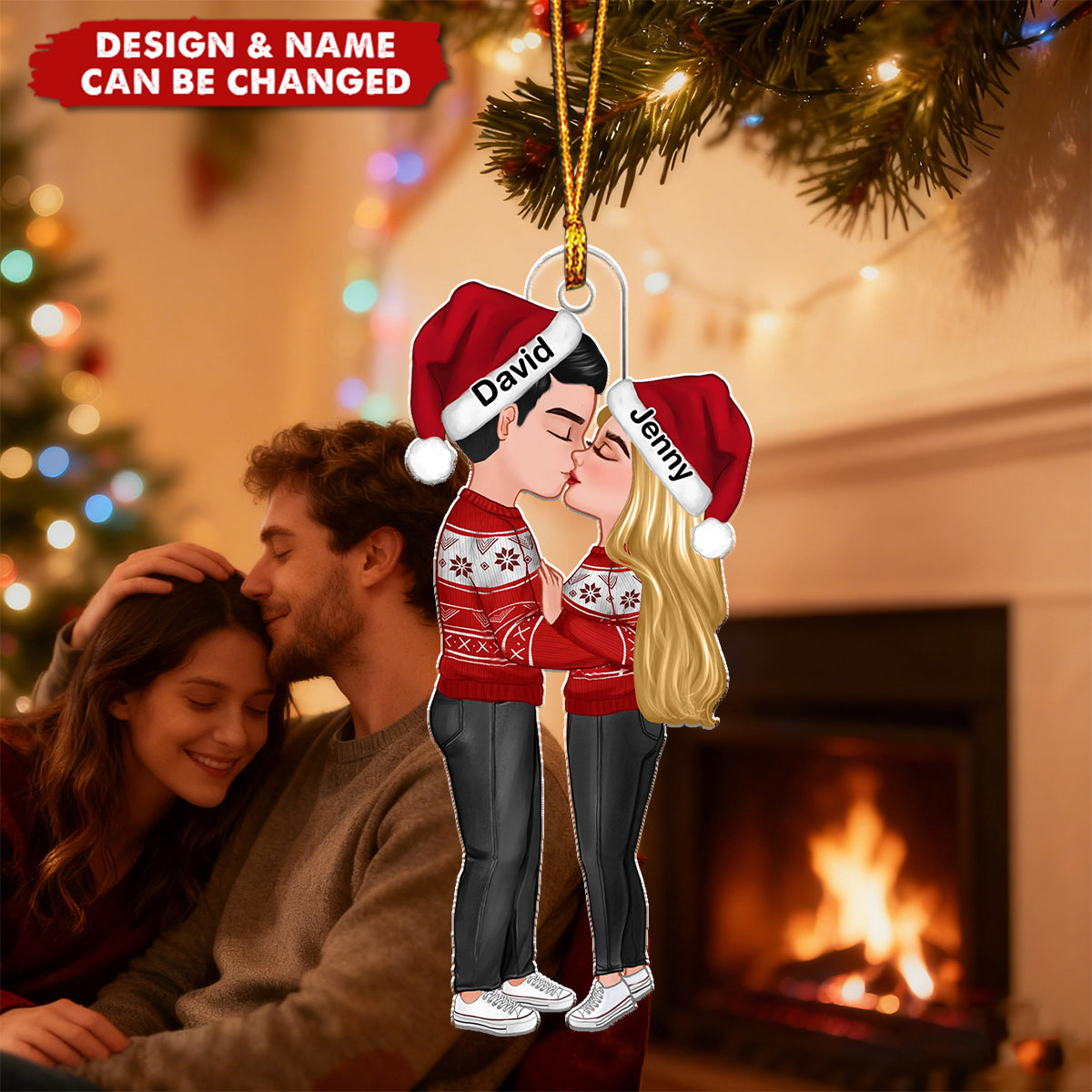 Our First Christmas Together - Personalized Christmas Acrylic Ornament