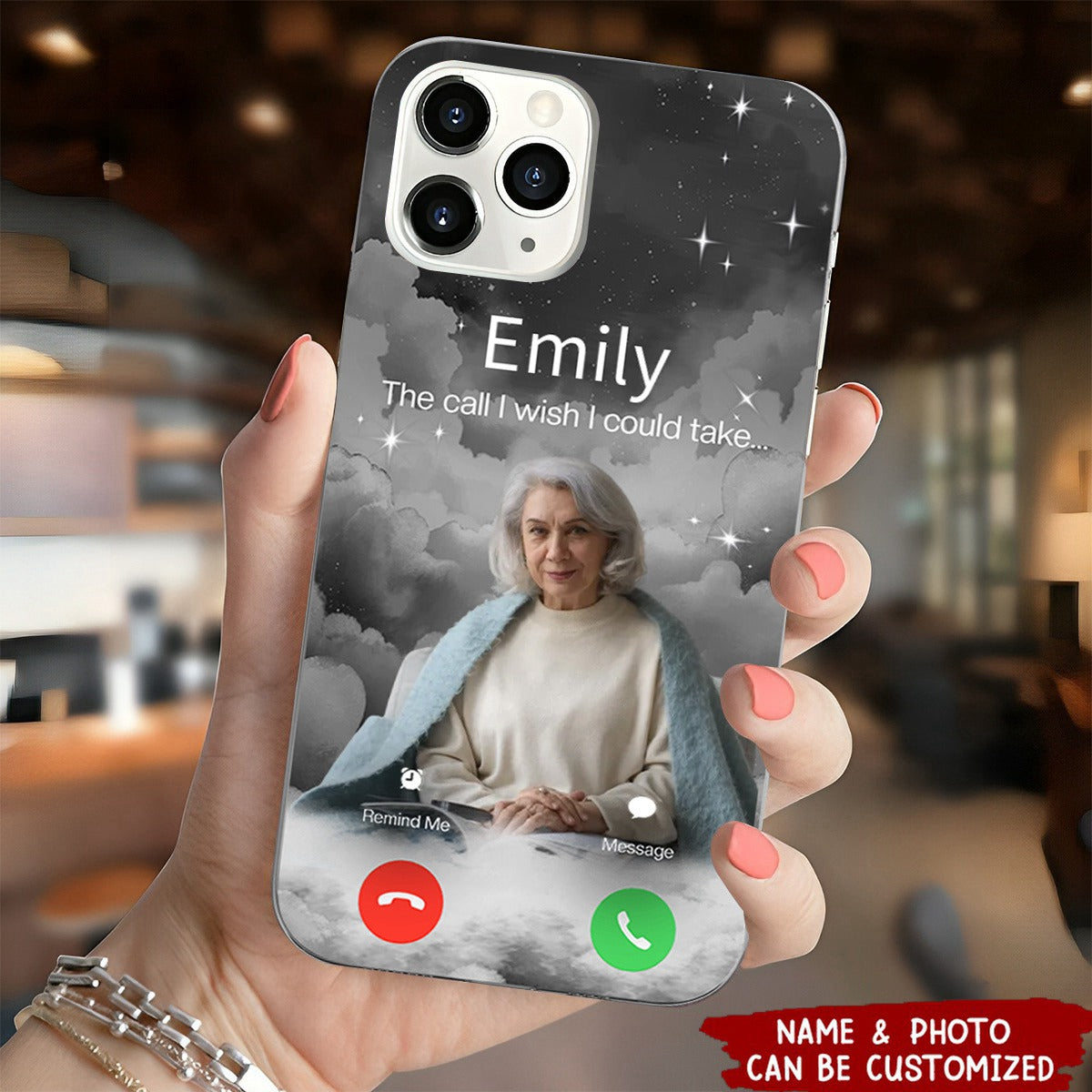 Custom Photo The Call I Wish - Memorial Gift For Family - Personalized Phone Case