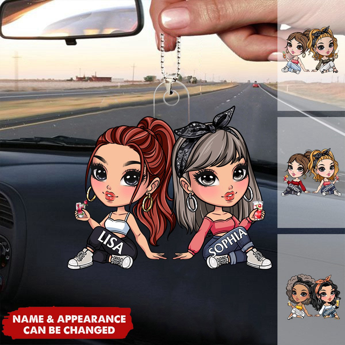 Fashion Bestie Style - Personalized Acrylic Ornament