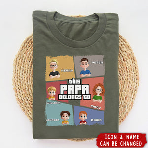 This Grandpa Belongs To - Personalized Shirt