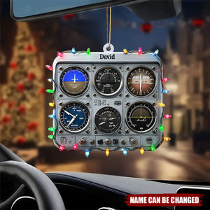 Personalized Pilot Christmas Acrylic Ornament, Custom Air Force Gift