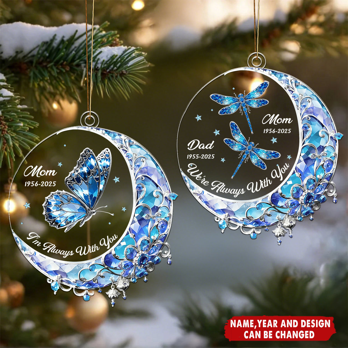 I'm Always With You - Personalized Christmas Acrylic Ornament