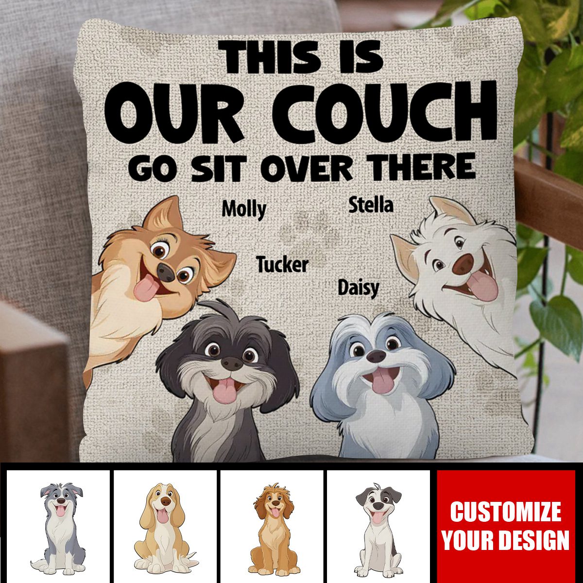 My Best Friend Comes With A Wagging Tail - Personalized Pillow, Gift For Pet Owners, Pet Lovers