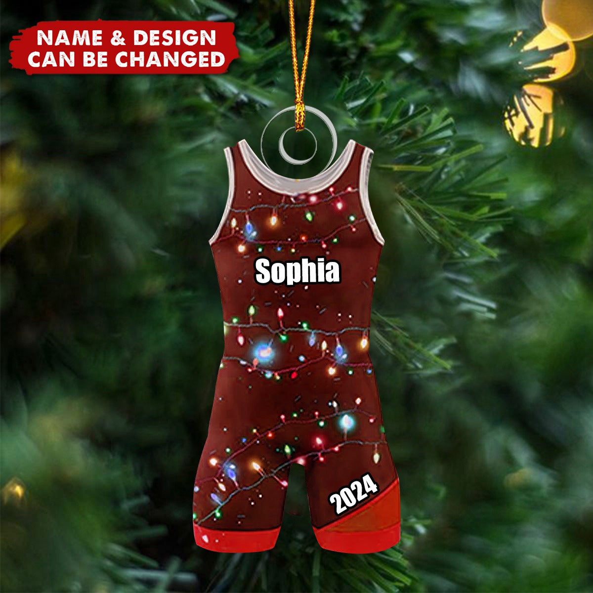 Personalized Wrestling Christmas Ornament - Gifts For Wrestler Ornament
