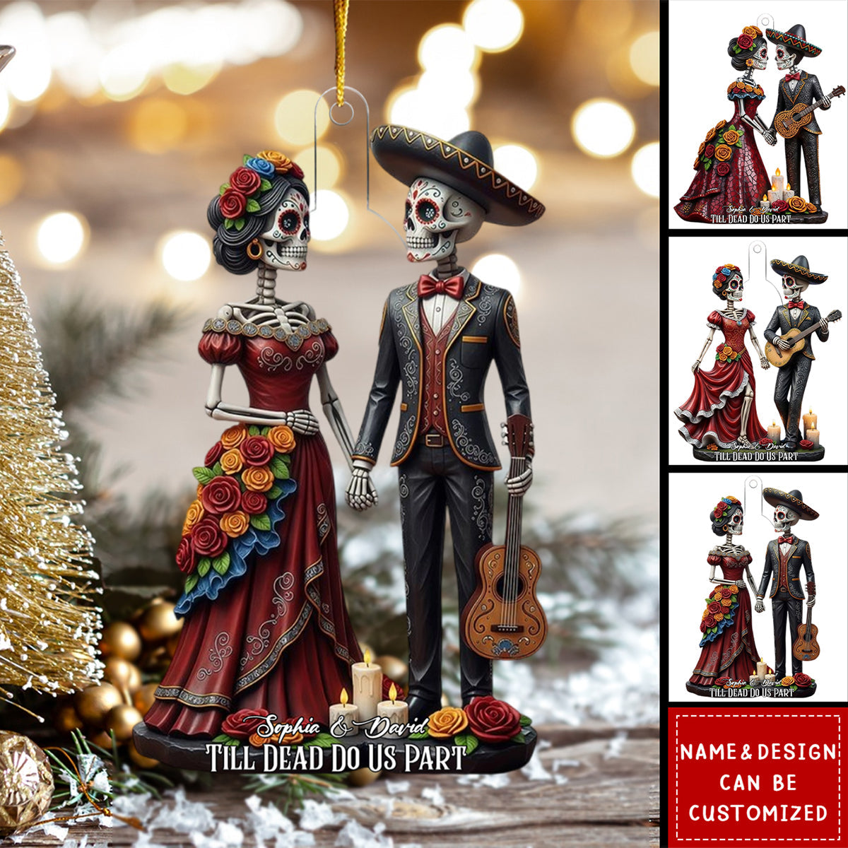 Till Dead Do Us Part - Personalized Christmas Acrylic Ornament