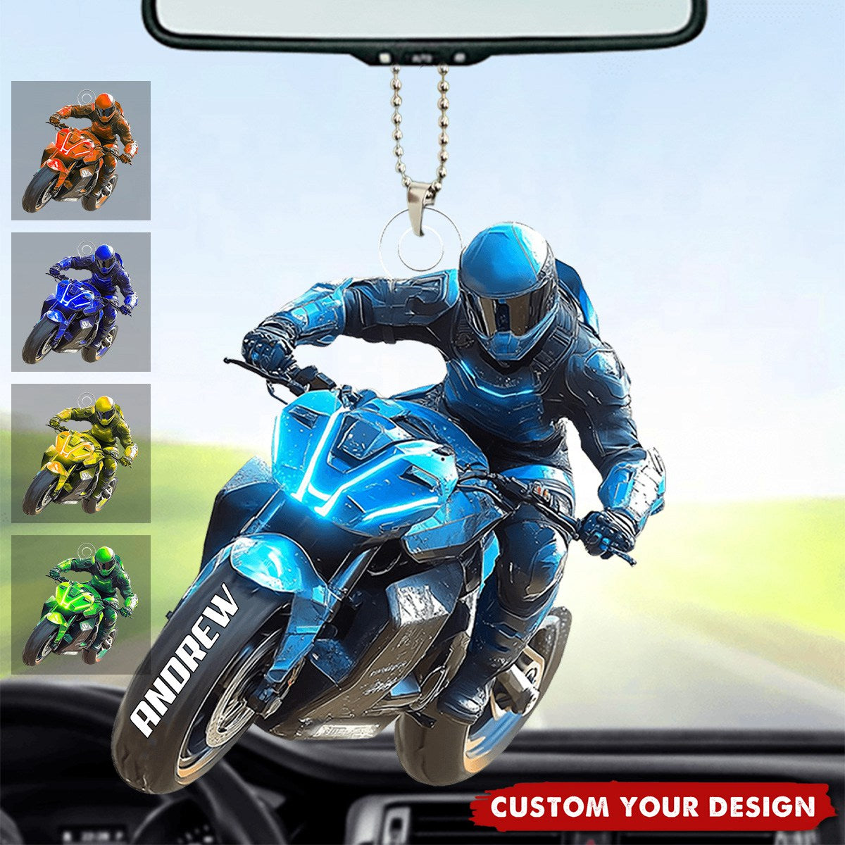Futuristic Motorcycle Personalized Acrylic Ornament, Gift For Motor Lovers
