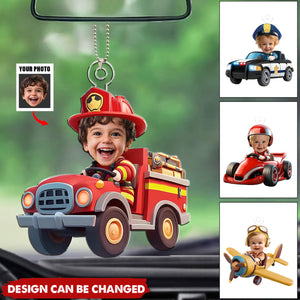 Professional Construction Truck Driver Car Ornament - Gift For Kids