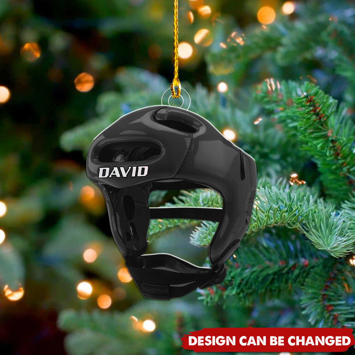 Custom Wrestling Helmet Christmas Ornament, Wrestler Gift, Wrestling Keepsake