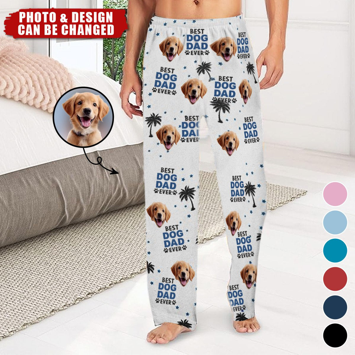 Custom Photo Evеry Paw Stеp Is A Lovе Notе Writtеn On My Hеart - Dog & Cat Personalized Custom Pants - Christmas Gift For Pet Owners, Pet Lovers
