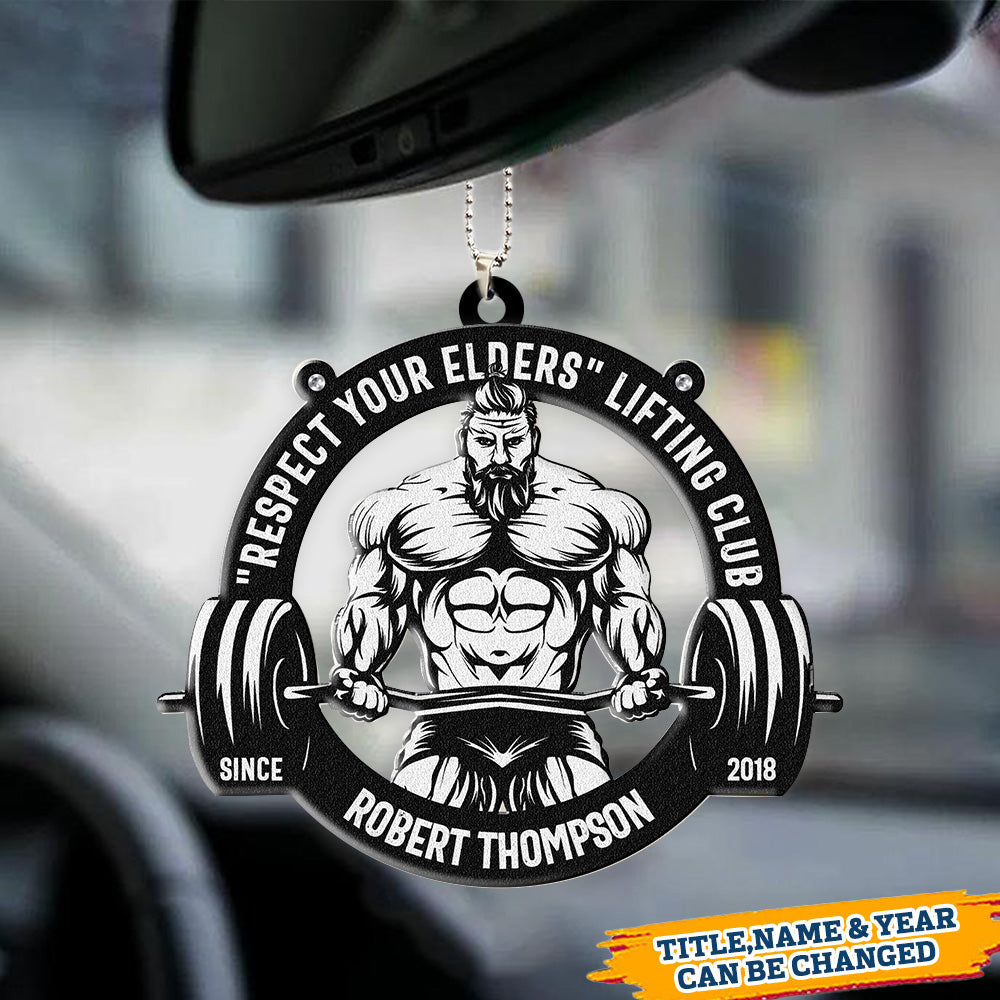 Lifting Club - Personalized Custom Shaped Ornament