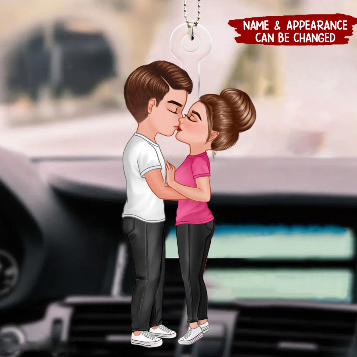 Couple Kissing Valentine‘s Day Gifts by Occupation Gift For Her Gift For Him Firefighter, Nurse, Police Officer - Personalized Couple Ornament