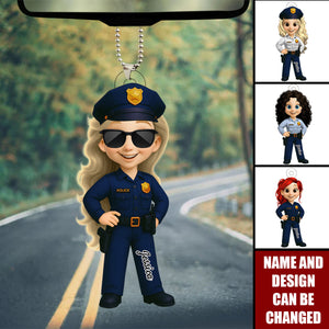 Custom Police Officer - Personalized Acrylic Ornament, Car Hanger,  Gift For Law Enforcement