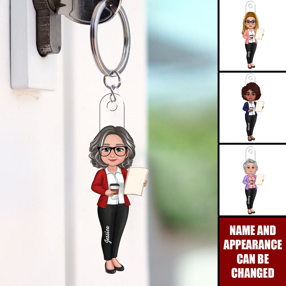 Beautiful Teacher - Personalized Memorial Acrylic Keychain