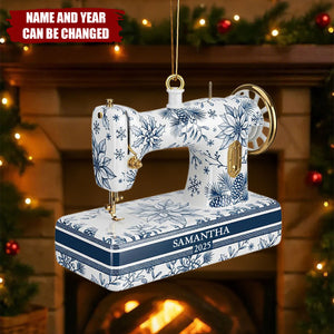 Sewing Toile de - Personalized Christmas Acrylic Ornament