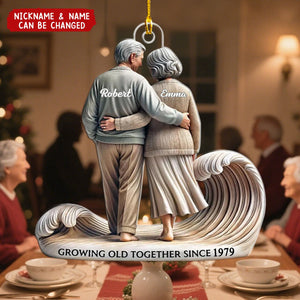 Going Old Together - Personalized Christmas Acrylic Ornament