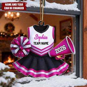 Cheerleading - Personalized Christmas Acrylic Ornament