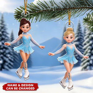 Figure Skating - Personalized Christmas Acrylic Ornament