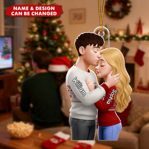 From Our First Kiss Till Our Last Breath - Personalized Christmas Acrylic Ornament