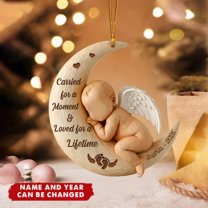 Baby Memorial - Personalized Christmas Acrylic Ornament, Miscarriage Gift, Baby Loss, Sympathy Gift