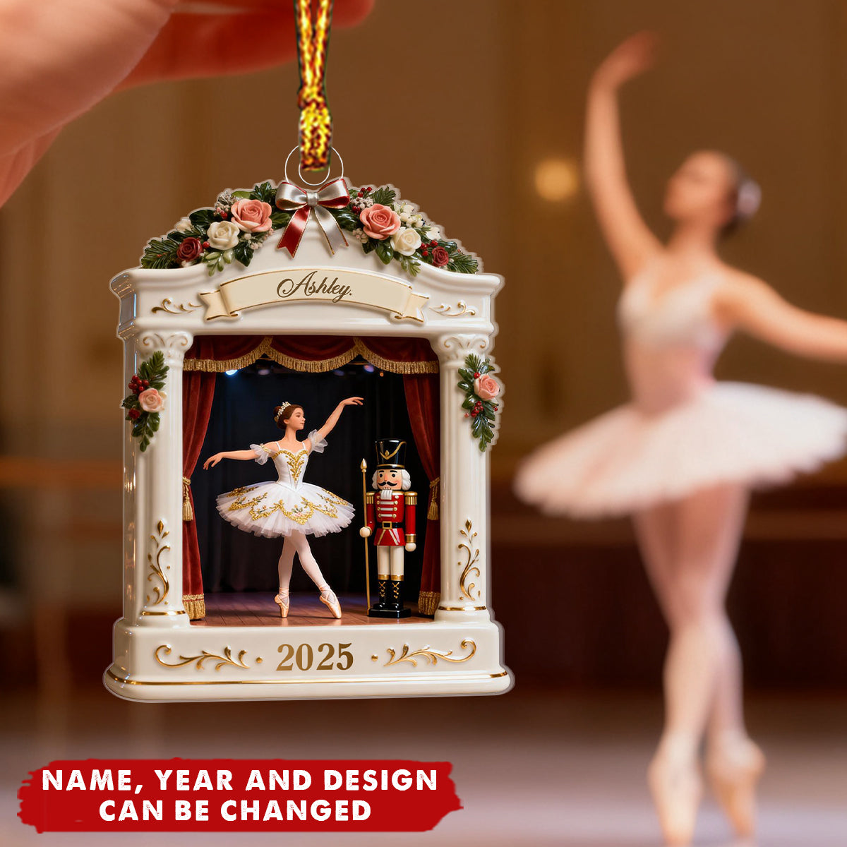 Nutcracker Ballet - Personalized Christmas Acrylic Ornament
