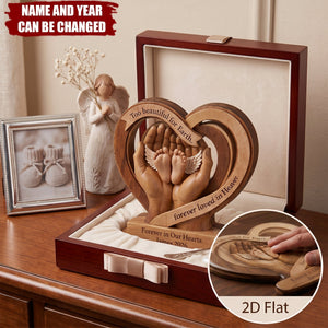 Infant Loss Remembrance - Personalized Baby Memorial Wooden Block