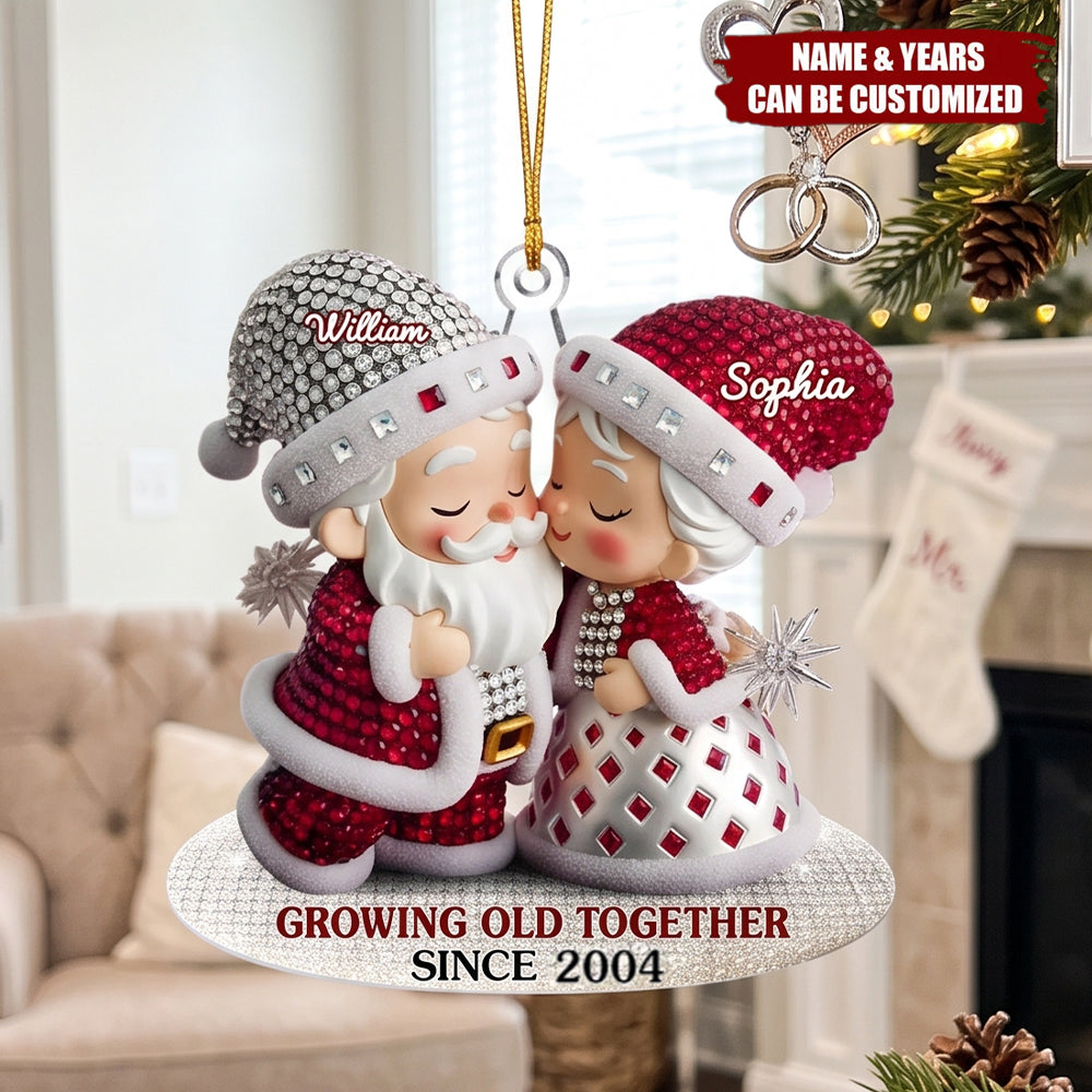 Custom Acrylic Ornament - Personalized Anniversary Christmas Wedding Gifts