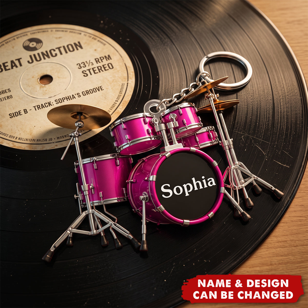 Born To Drum - Personalized Acrylic Keychain