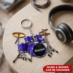 Born To Drum - Personalized Acrylic Keychain