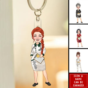 For All That You Are - Personalized Nurse Acrylic Keychain