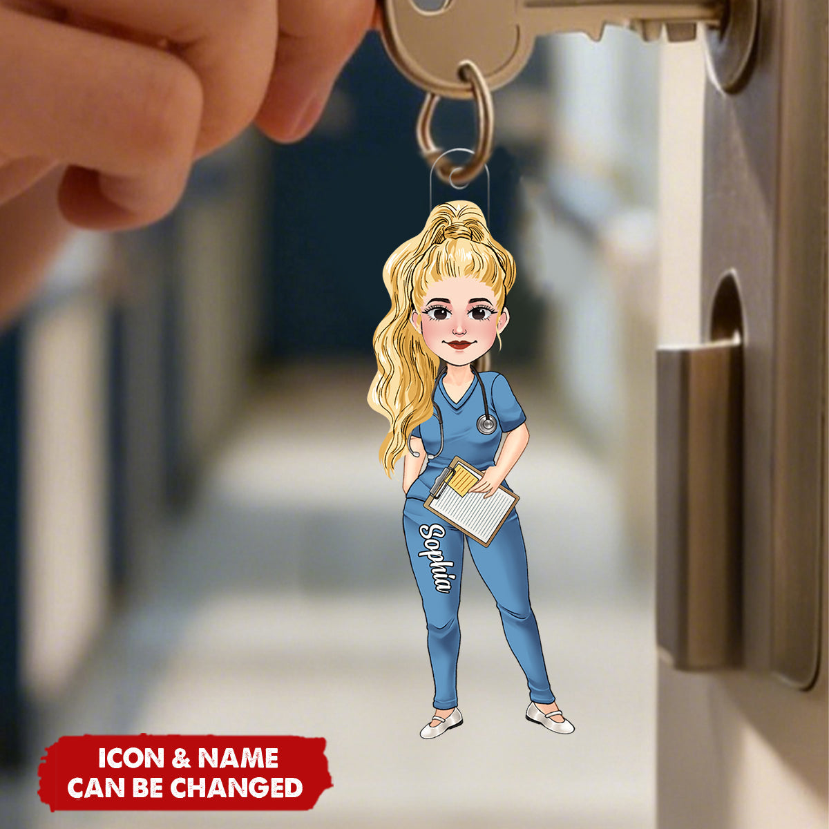 For All That You Are - Personalized Nurse Acrylic Keychain