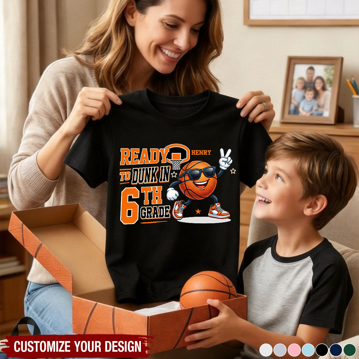1st, 2nd Grade Game On Gift For Back To School, Basketball Kids - Personalized Shirt