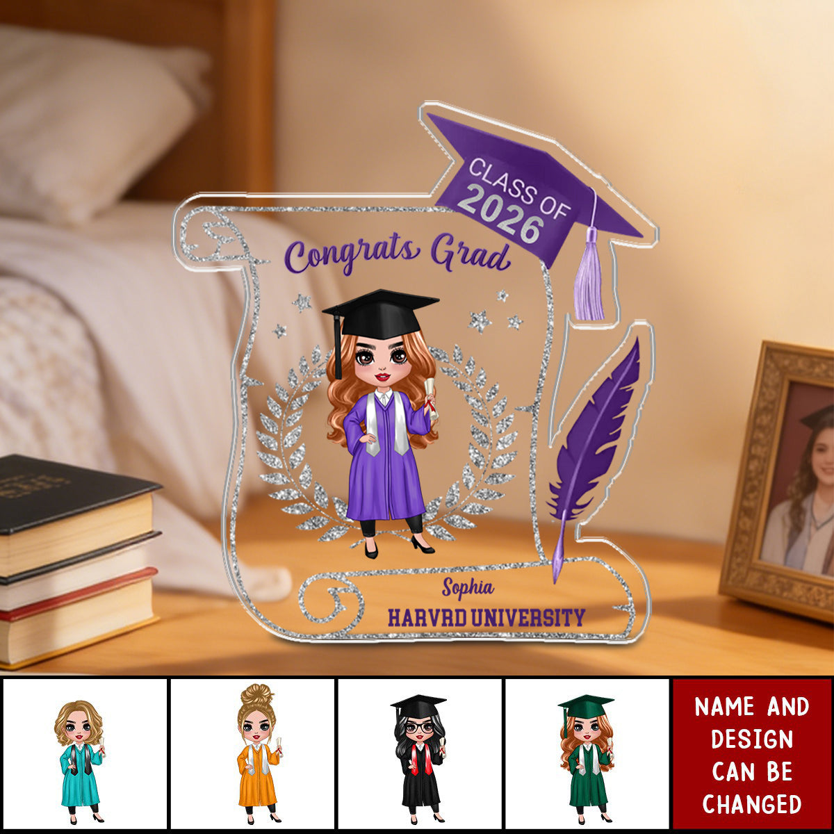 Class of 2026 Graduation Gift for Daughter Personalized Acrylic Plaque