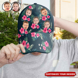 Custom Face Summer Tropical - Personalized Photo Classic Cap
