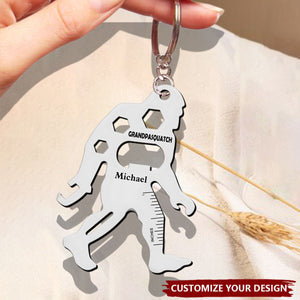 Personalized Father Metal Multitools Sheet Stainless Steel Keychain