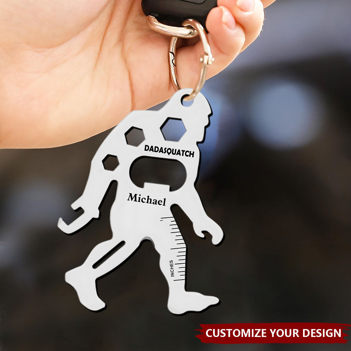 Personalized Father Metal Multitools Sheet Stainless Steel Keychain