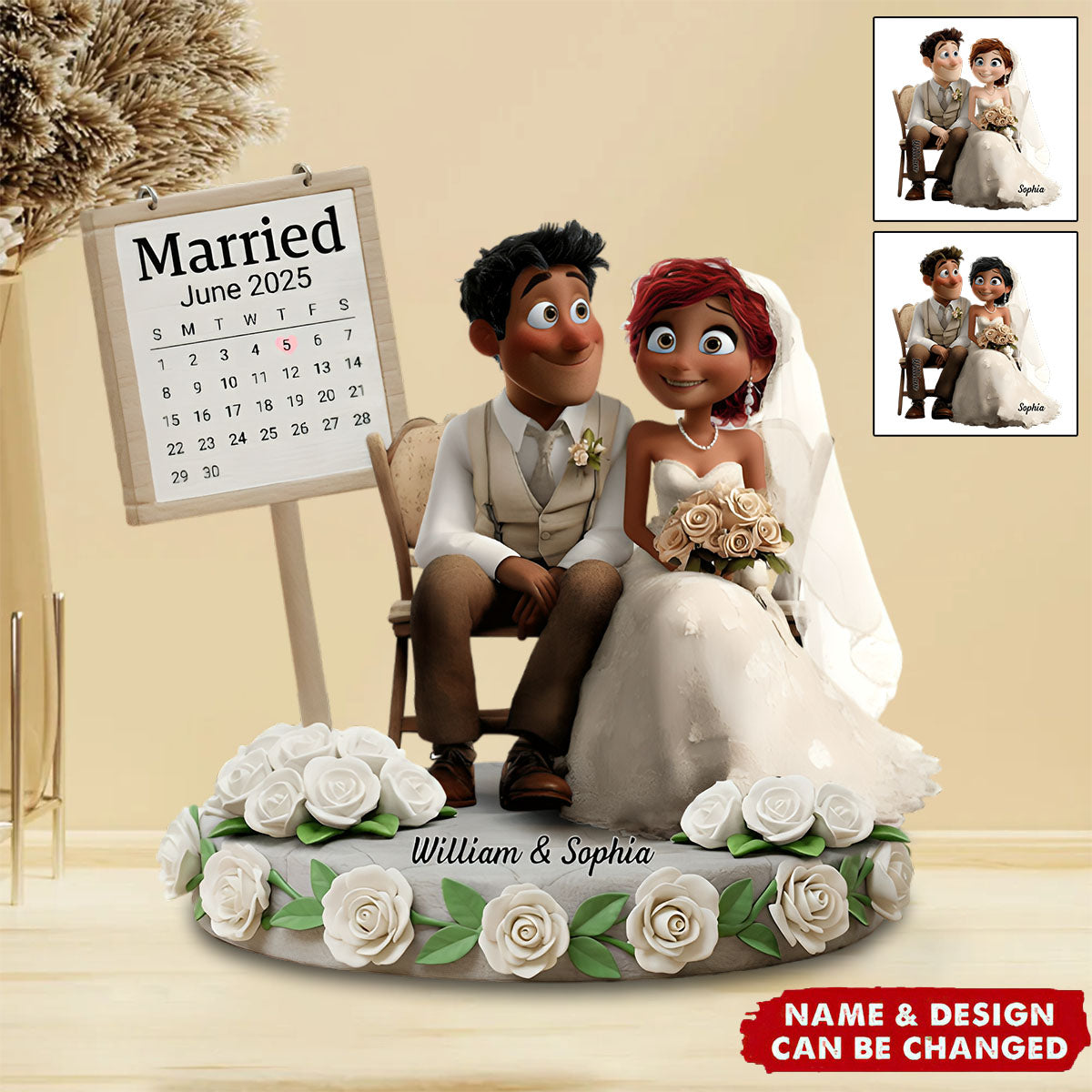 Happily Ever After - Personalized Couple Acrylic Plaque