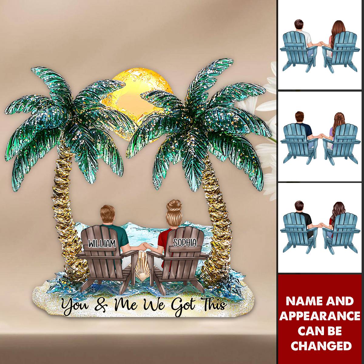 You And Me We Got This - Personalized Couple Acrylic Plaque